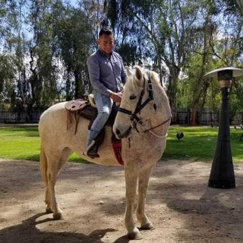 Angel Villegas is a talented horse trainer