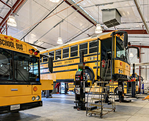 NMCUSD New Bus Maintenance Facility was designed by TETER Architects and Engineers
